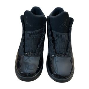 Jordan Max Aura 2 Triple Black Patent Leather Sneakers DA8021-003 Mens 6.5Y